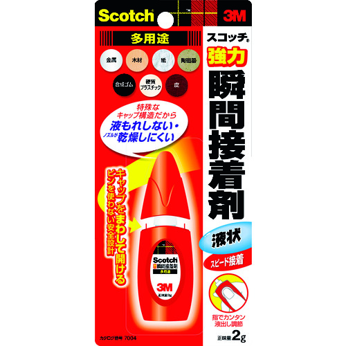 【TRUSCO】３Ｍ　スコッチ　強力瞬間接着剤　多用途　２ｇ